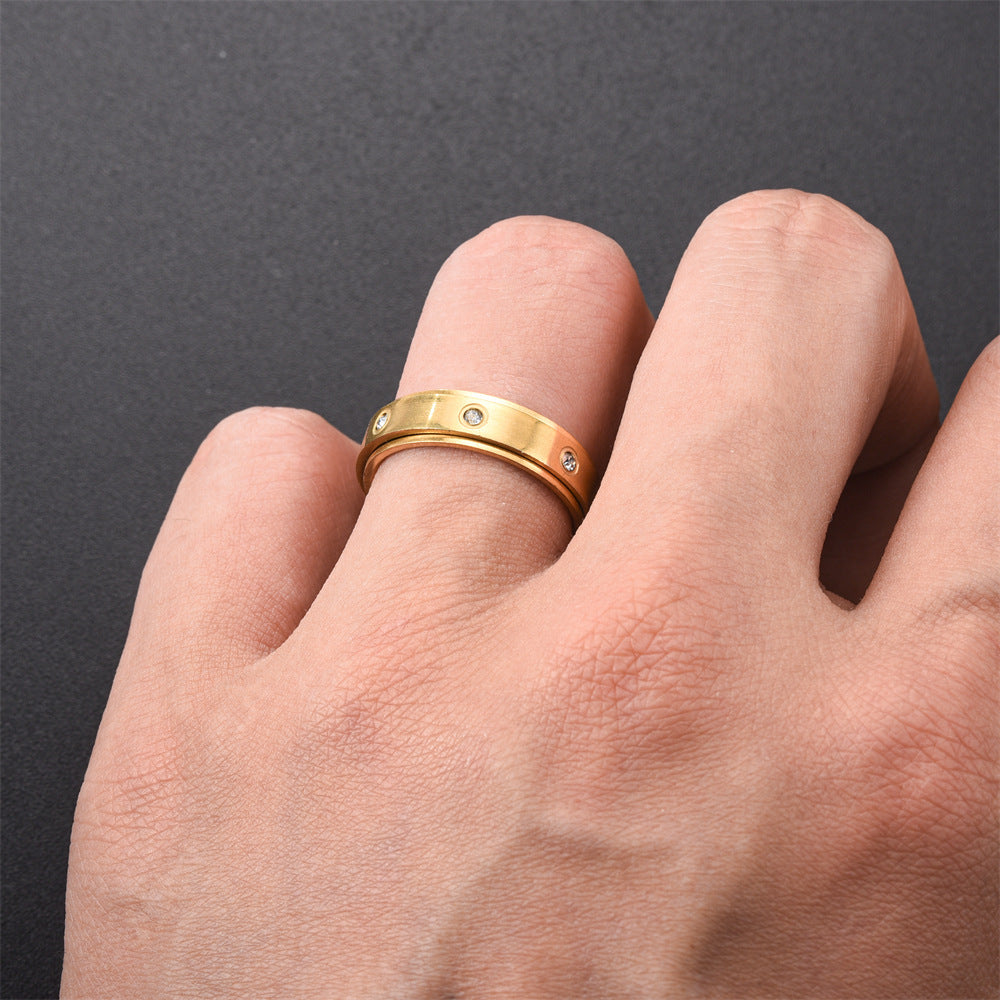 2022 Unique Rotating Zirconia Stress Relief Ring
