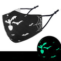3D Luminous Halloween Party Cloth Mask - Washable