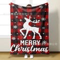 3D Digital Print Christmas Fleece Blanket for Decor