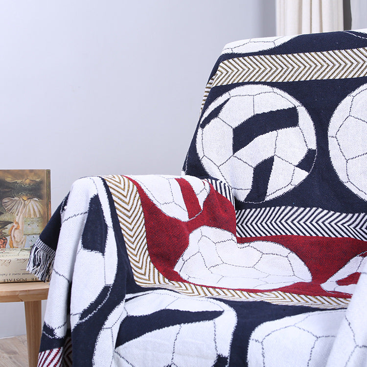 Dulcis American Style Thick Knit Blanket for Sofas