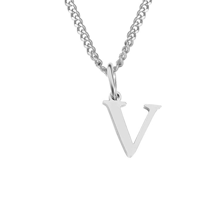 14K Stainless Steel Necklace with 26 Letters