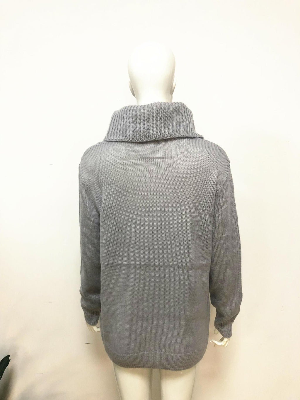 2018 Women's Long Sleeve Turtleneck Knit Sweater