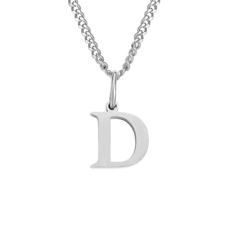 14K Stainless Steel Necklace with 26 Letters