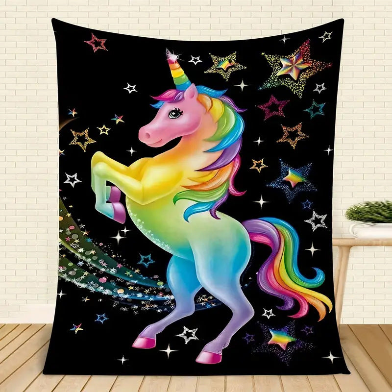 Digital Print Fleece Blanket for Sofa and Bed