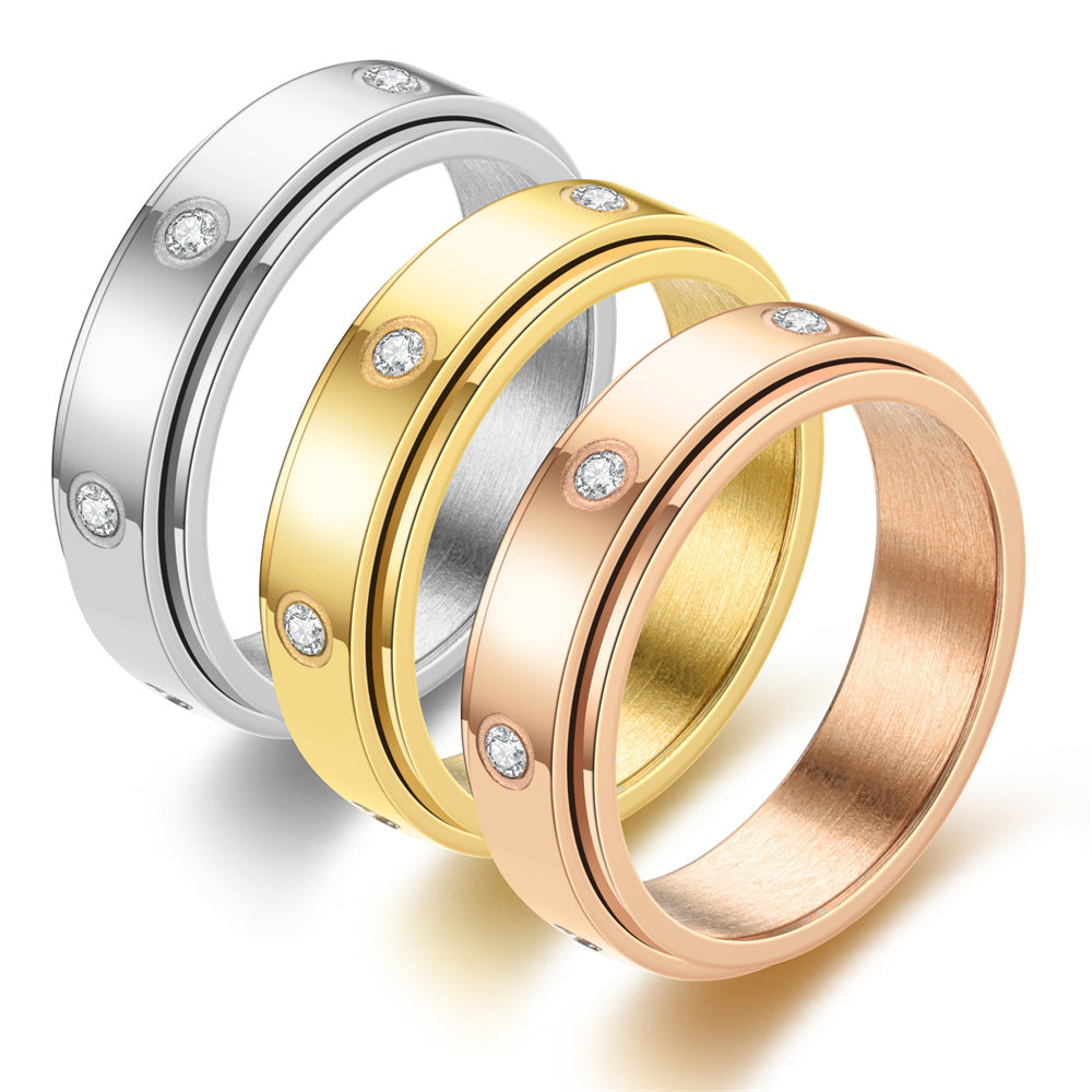 2022 Unique Rotating Zirconia Stress Relief Ring
