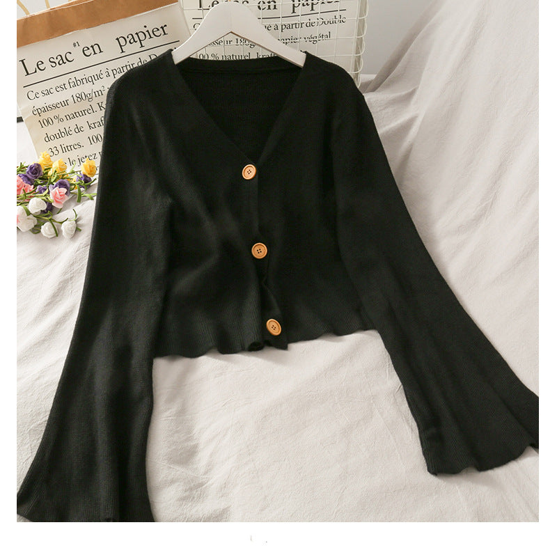 2020 Women's Korean Style V-Neck Cardigan Sweater