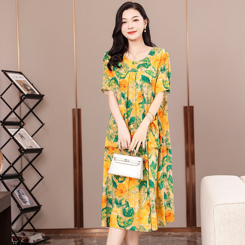 2023 Plus Size Cotton Dress for Summer Women