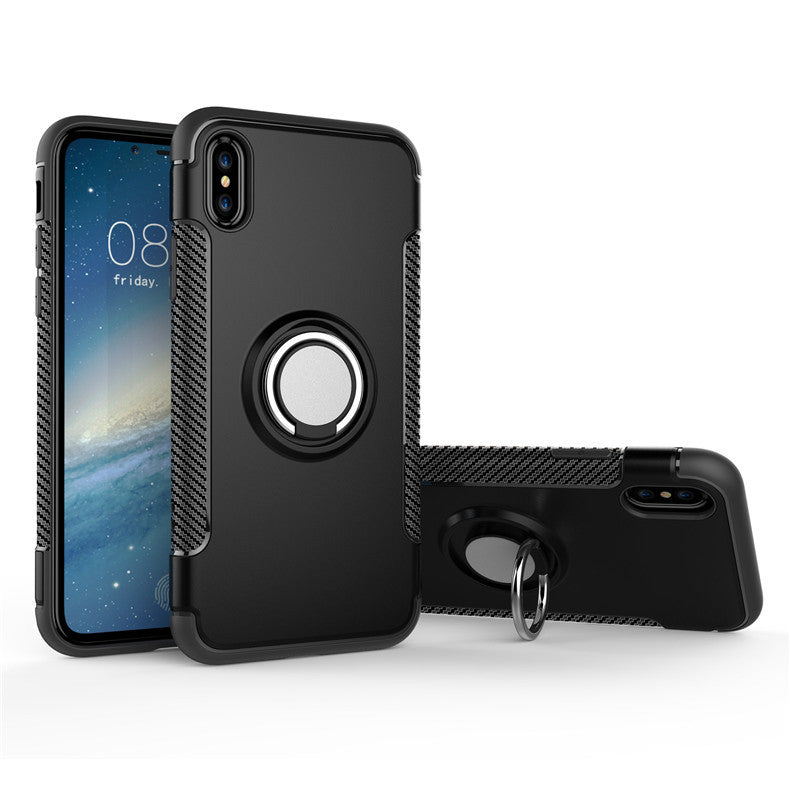 Magnetic Car Phone Case with Ring Holder Stand