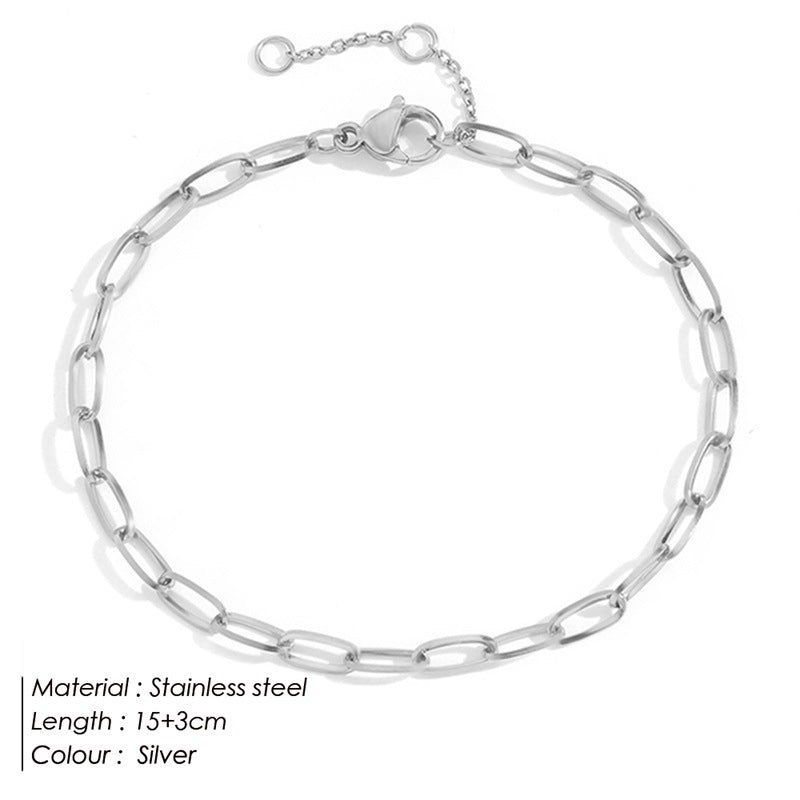 14K Gold Plated Titanium Steel Hip Hop Bracelet