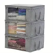 1pc Quilt Storage Bag with Reinforced Handles and Window