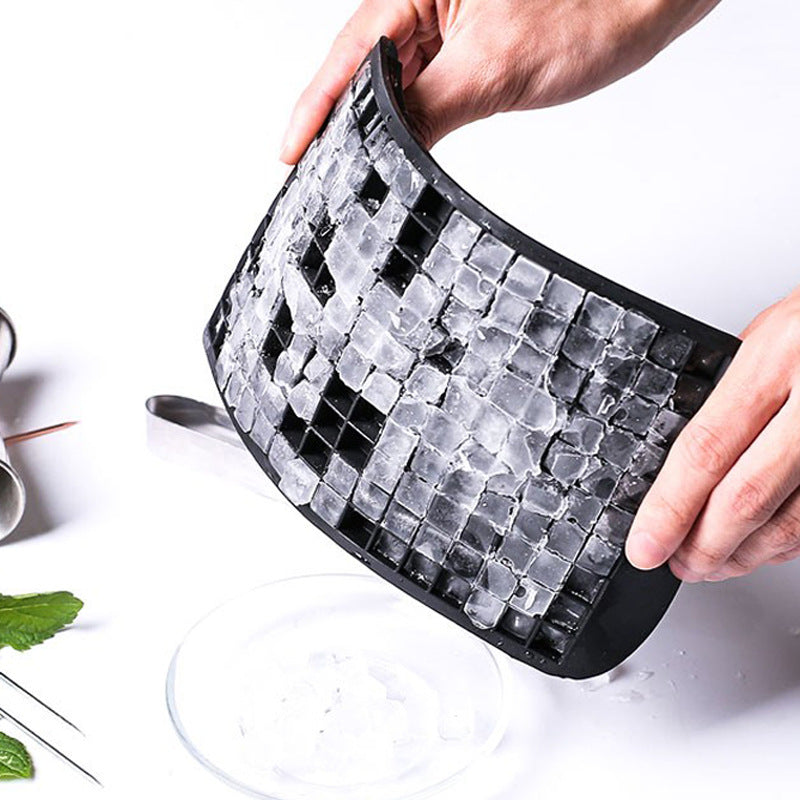 160-Cube Silicone Ice Tray - Black Ice Mold