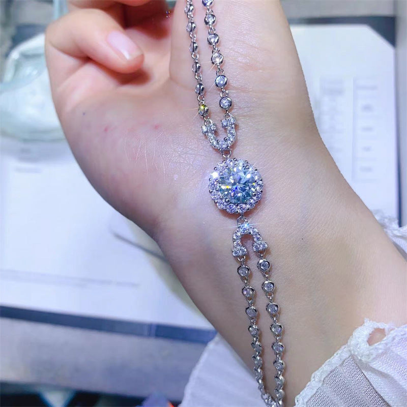 2 Karat Moissanite Diamond Bracelet for Women