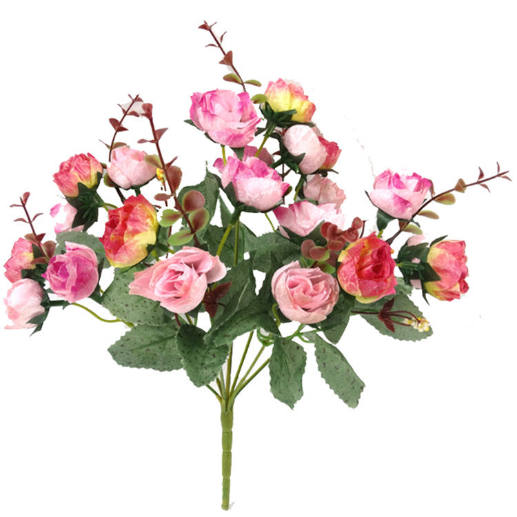 21-Head Diamond Rose Bouquet - Artificial Flowers
