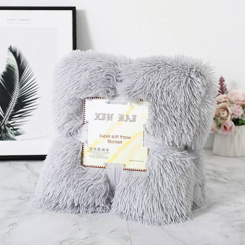 Double-Sided Velvet Blanket with Pillow Cover