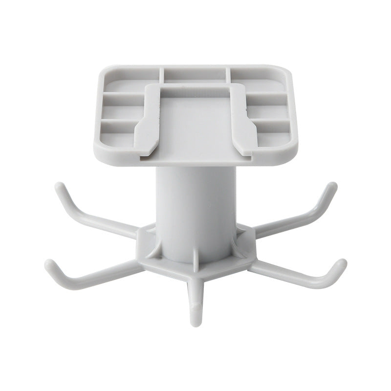 360-Degree Rotating 6-Jaw Hook for Organization