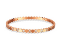 14K Gold Women's Bracelet with Diamond Design (Single)