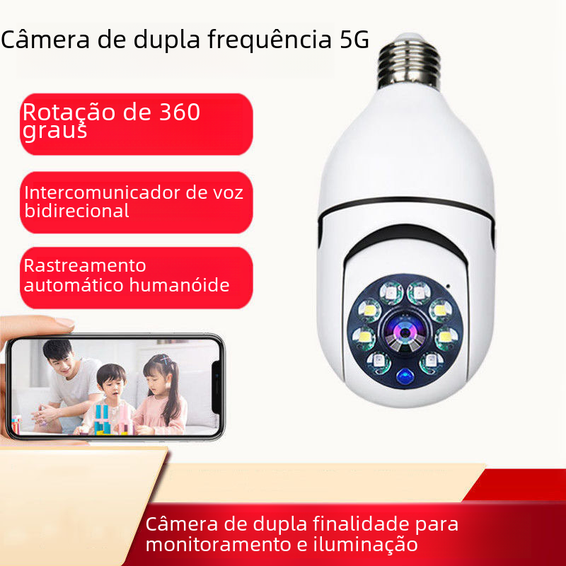 200W Wireless WiFi Security Camera with E27 Socket