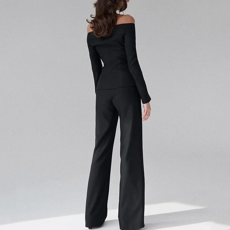 2023 Women's Fashionable Two-Piece Set with Pants