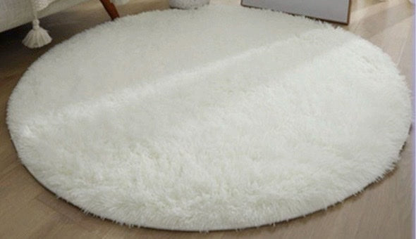 1pc Fuzzy Faux Fur Plush Area Rug for Bedroom