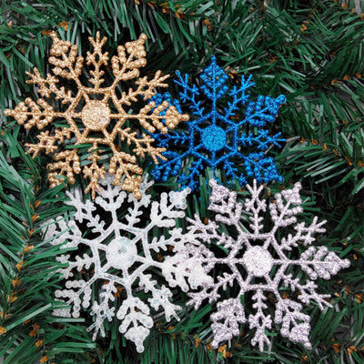 10CM Acrylic Snowflake Ornaments for Christmas Trees